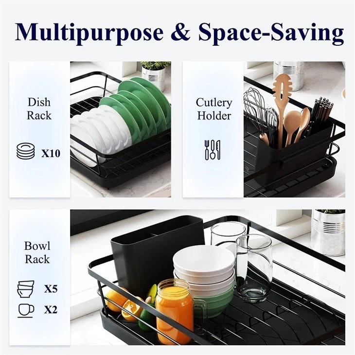 Black Metal Dish Drainer factory