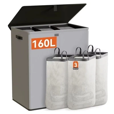 Grå tekstilvaskerom